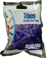 LONGRIDGE Castle Tees Plastic Purple 39mm x20