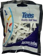 LONGRIDGE Castle Tees Plastic White 29mm x20