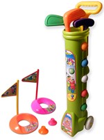 LONGRIDGE Deluxe Junior Plastic Golf Set Green